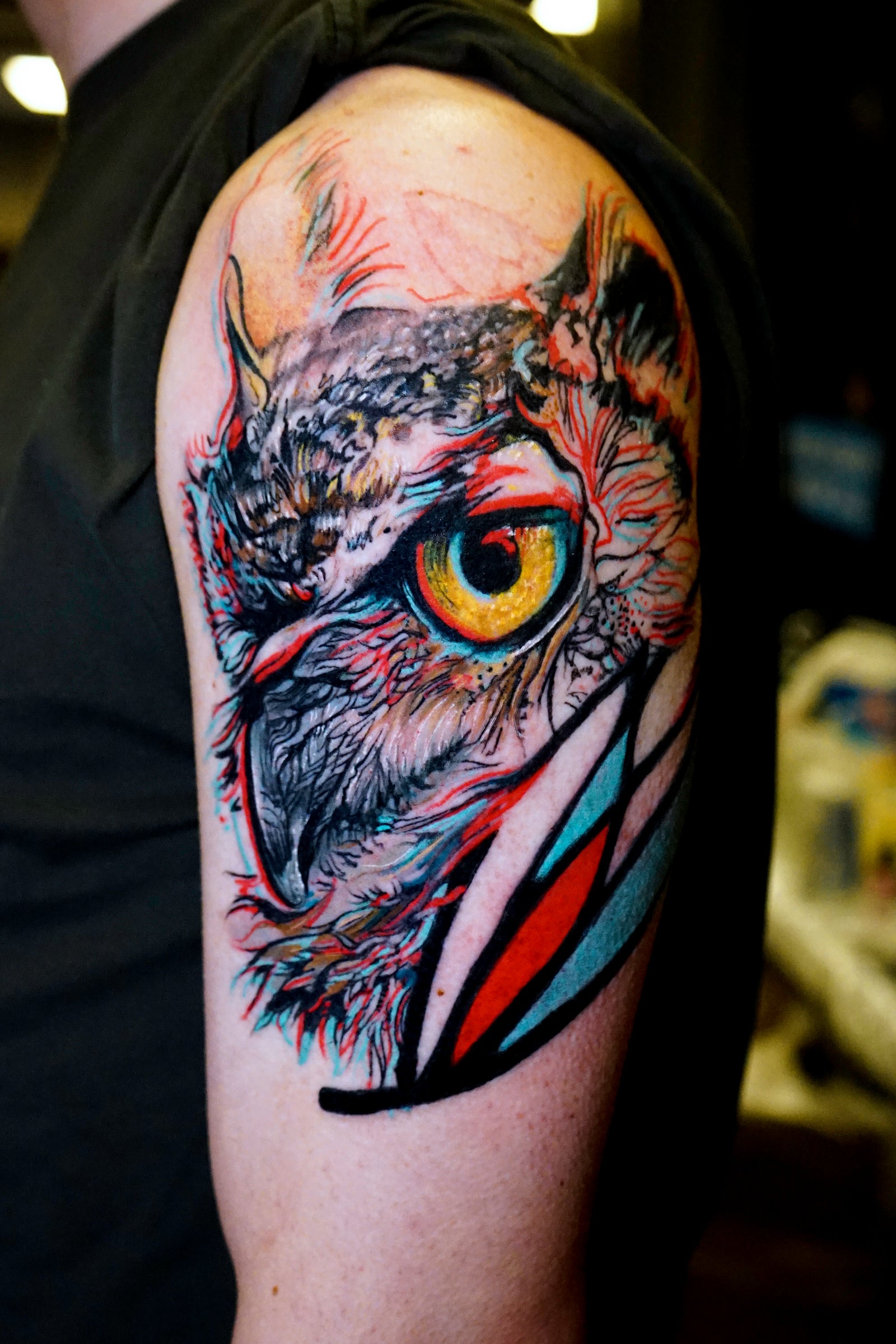 Owl tattoo by Tyler Malek | Photo 18896