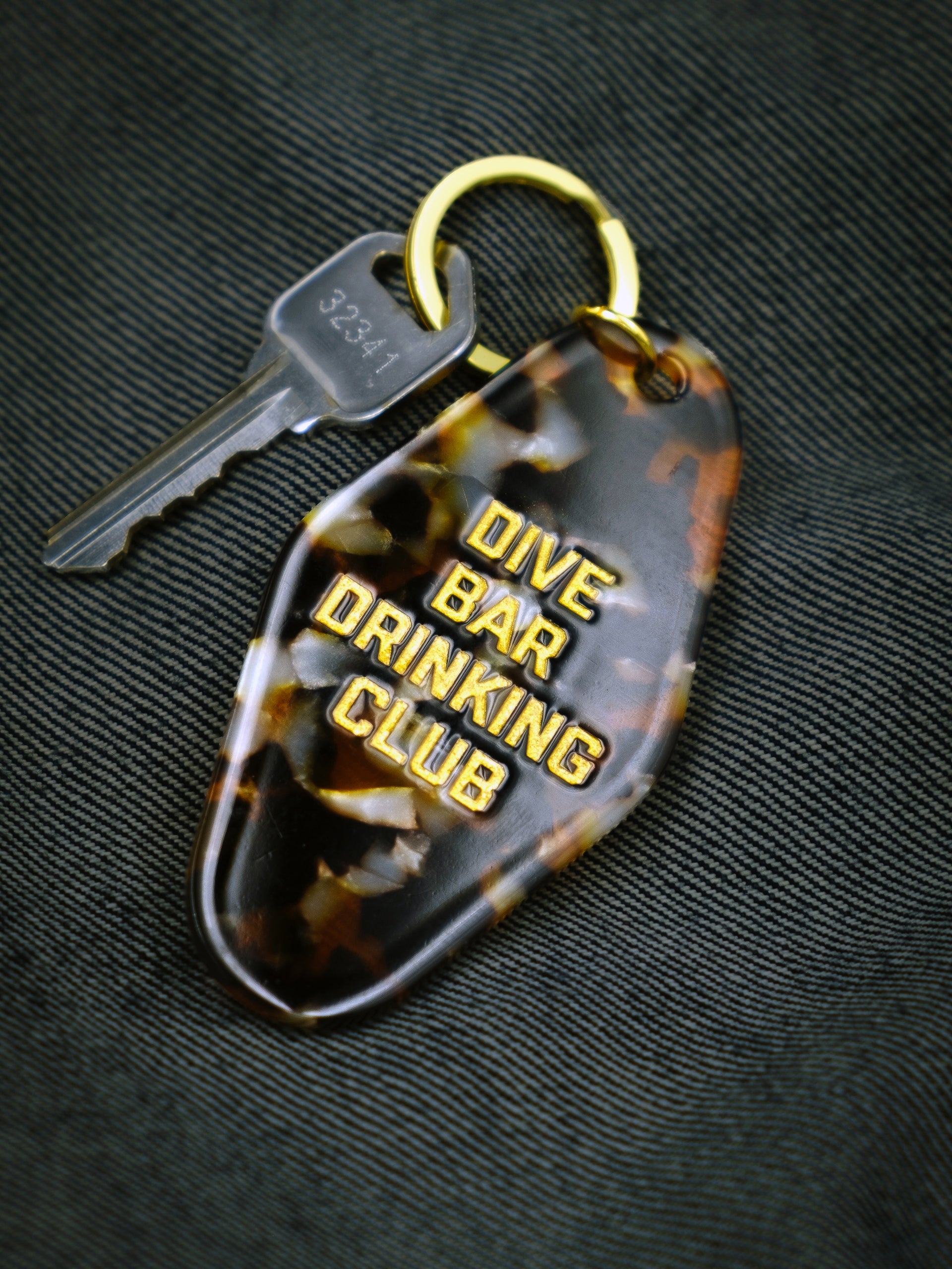 Dive Bar Drinking Club Keytag