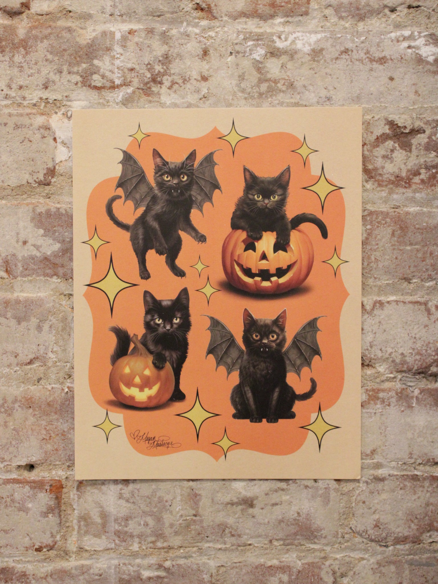 Halloween Cat Print