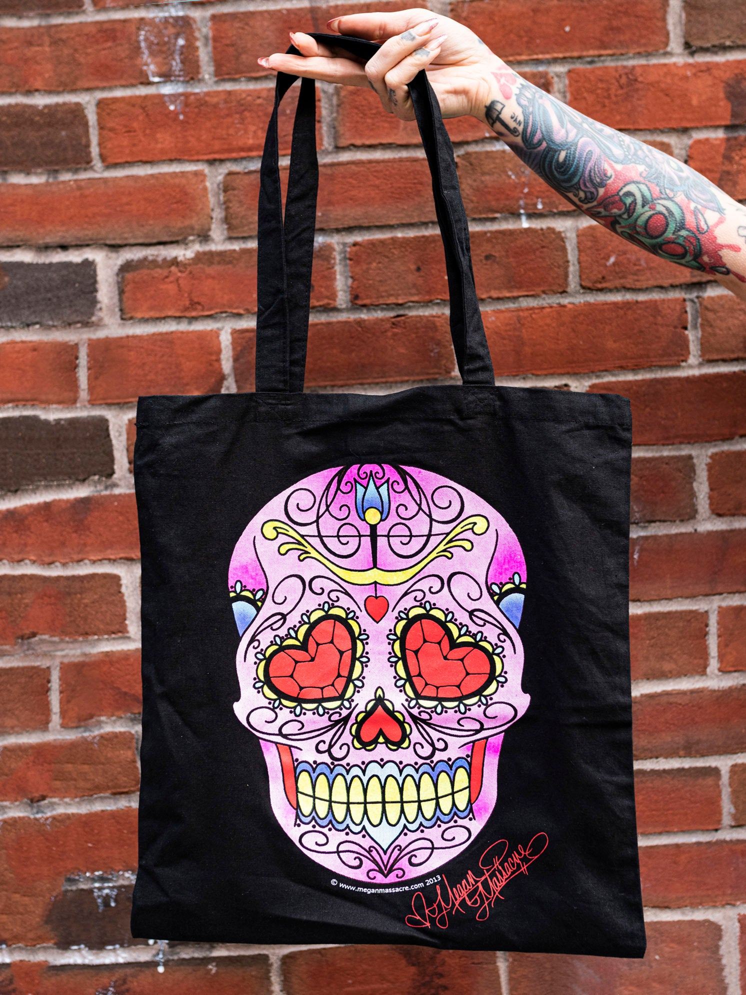 Skull tote online bag