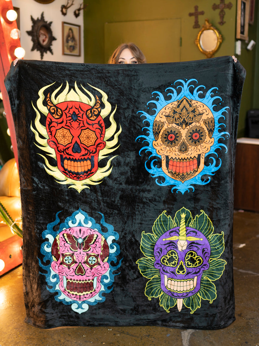 Sugar Skull Blanket Grit N Glory