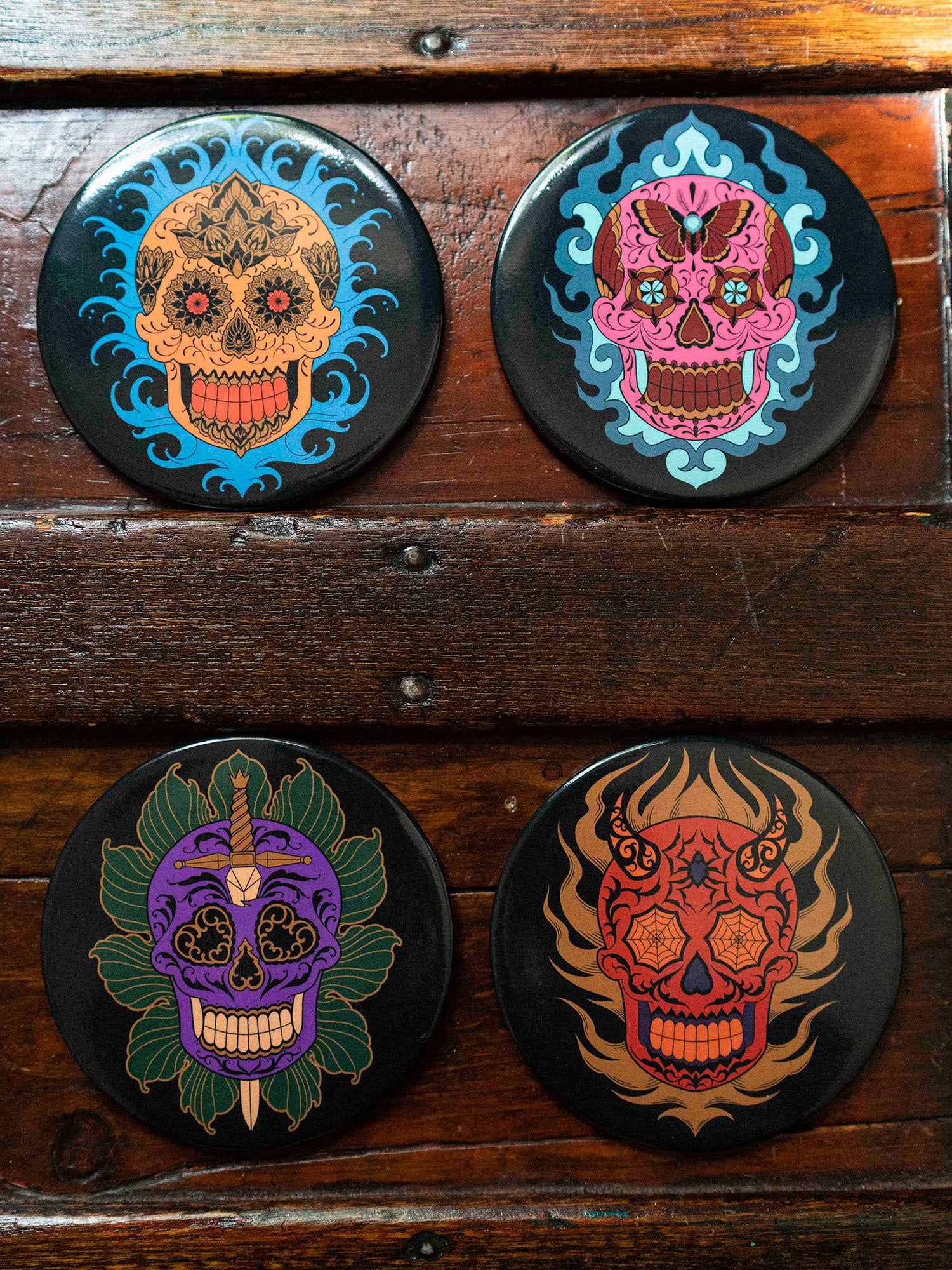 Skull Coaster Set Grit N Glory