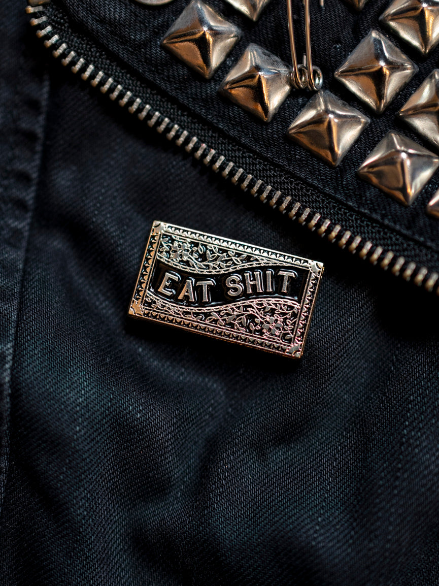 What To Eat Enamel Pin