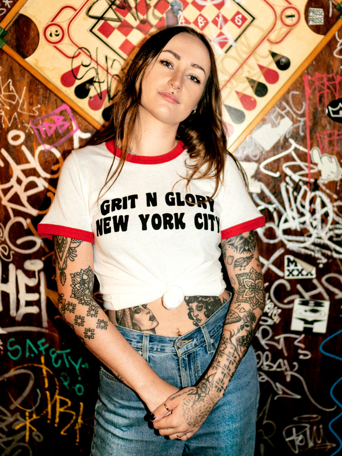 New York City Ringer T shirt